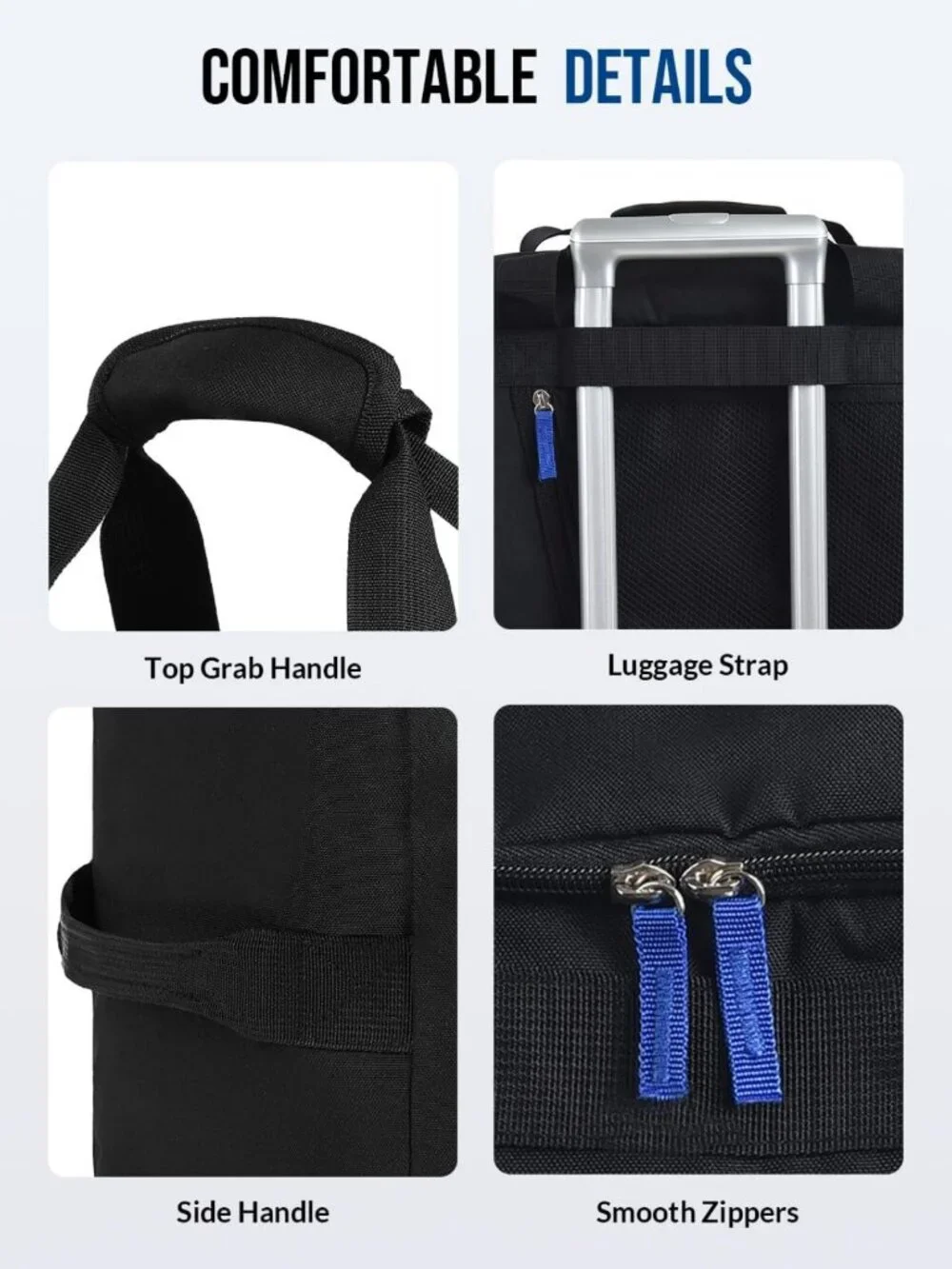 Versatile 3-in-1 Sports Travel Duffel Gym Bag, 39L, Black - Perfect for Men